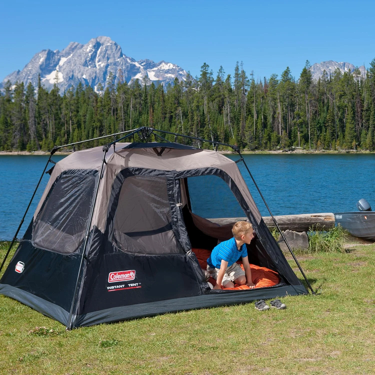 Coleman 4/6/8/10 Person Instant Camping Tent with 1-Minute Setup, Large Family Tent with Pre-Attached Poles - Image 4