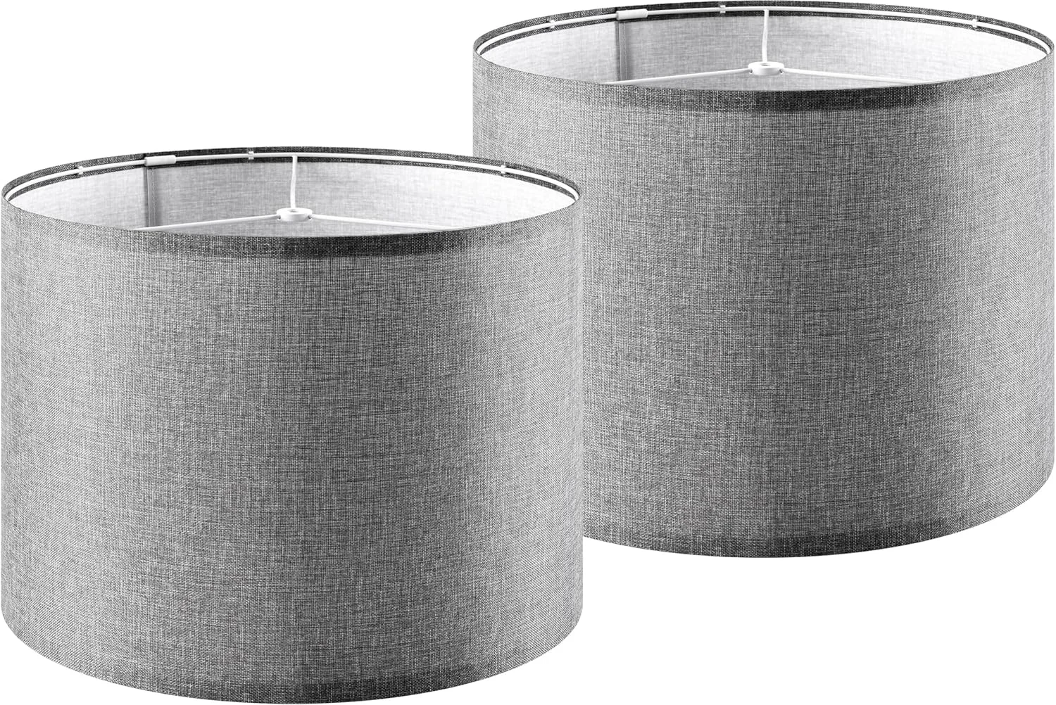 Set of 2 Drum Lampshades for Table, Modern & Rustic Interiors - Image 25