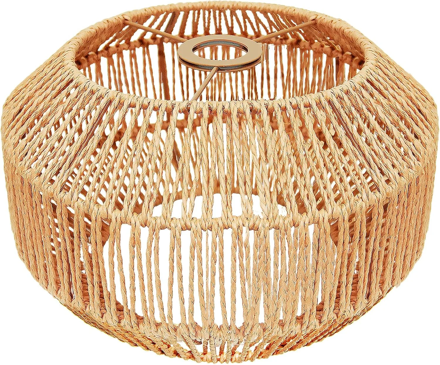 LUCORUSC Hanging Light Lamp Shades Boho Rattan Lamp Shades - Image 3