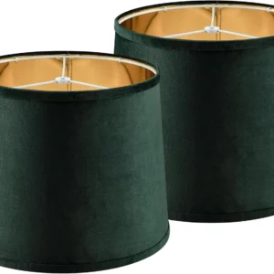 Alternative view of GO&SO 1 Pc Striped Lamp Shade for Table Lamps, Modern Replac Lampshade Drum Fabric Deco