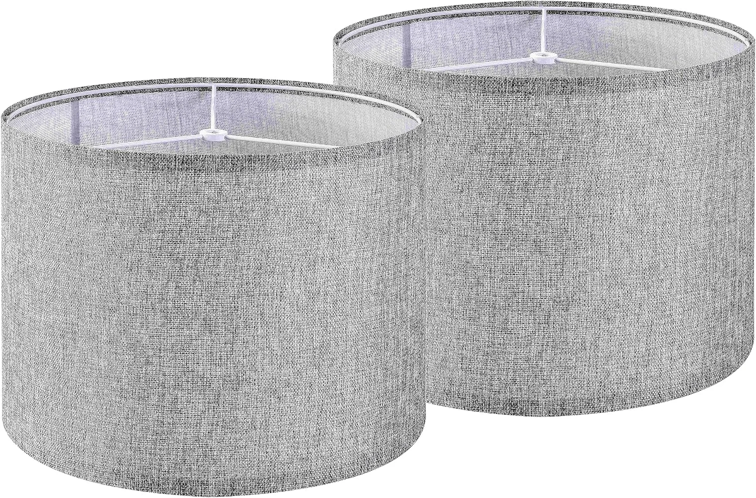Set of 2 Drum Lampshades for Table, Modern & Rustic Interiors - Image 14